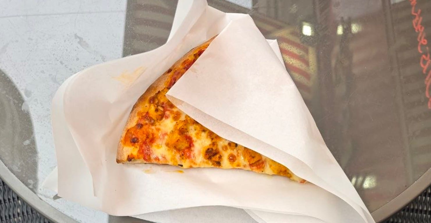 The slice. Loaded with cheese.