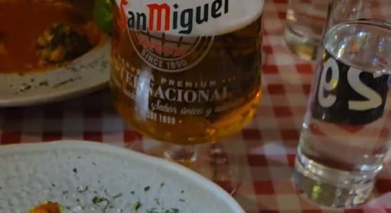 San Miguel to wash it down.