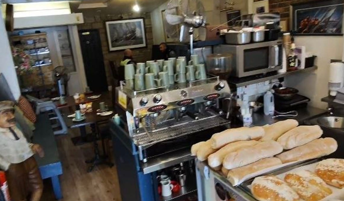 Inside Ross's - small but welcoming.